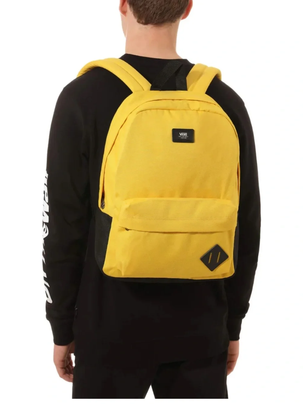 Vans Yellow Canvas Backpack with Black Accents Unisex